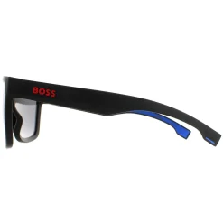 Hugo Boss Square|Hugo Boss^Sunglasses BOSS 1451/S 0VK DC Matte Black Blue Extra White S