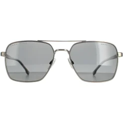 Hugo Boss Polarised|Aviator^Sunglasses BOSS 1045/S R81 M9 Matte Ruthenium Grey Polarized
