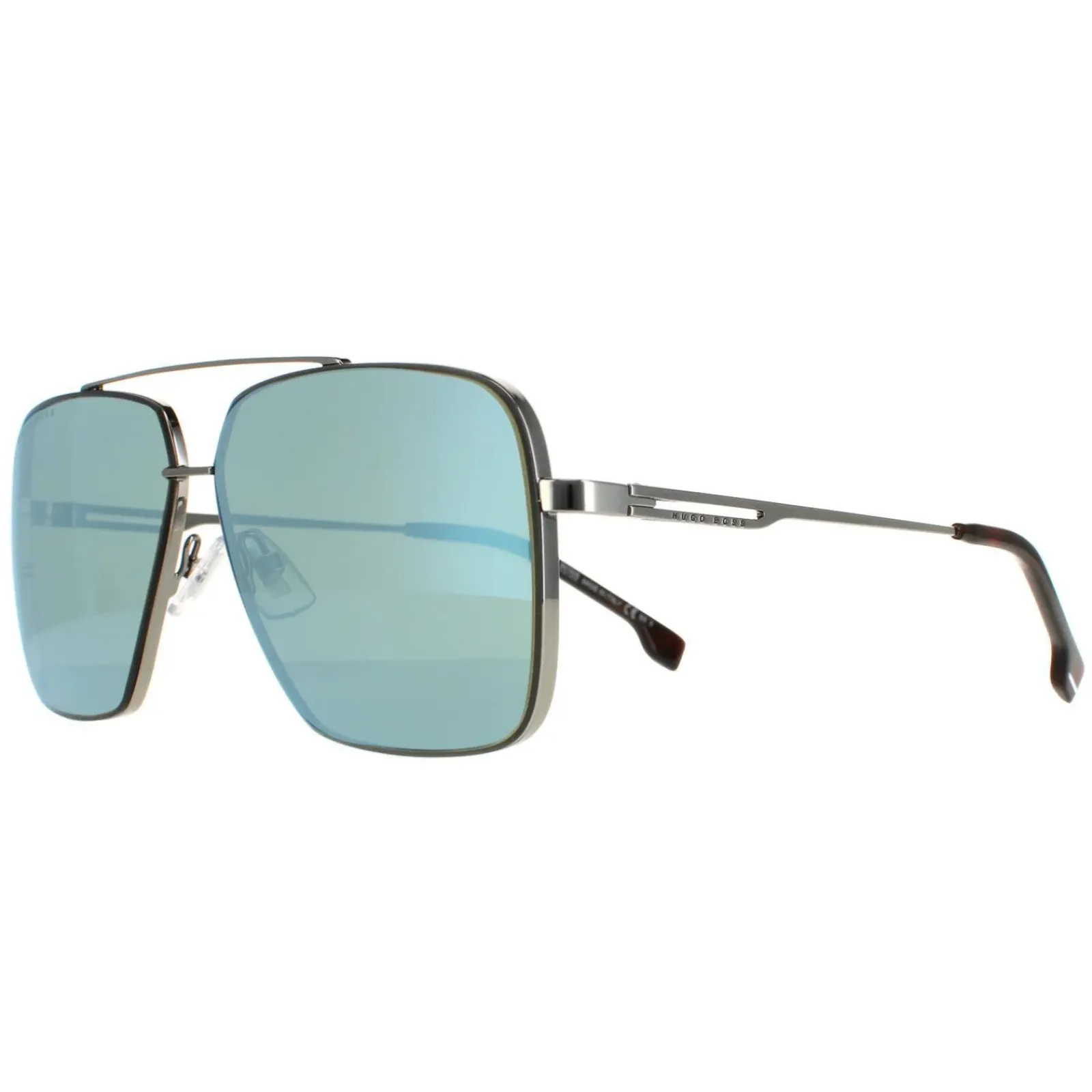 Hugo Boss Round|Hugo Boss^Sunglasses BOSS 1325/S 31Z 3U Ruthenium Havana Kaki Blue Mir