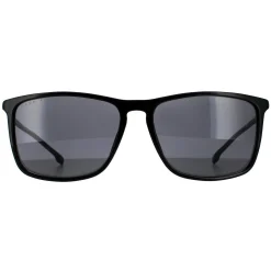 Hugo Boss Rectangle|Hugo Boss^Sunglasses BOSS 1182/S/IT 807 IR Black Grey Polarized