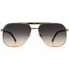 Hugo Boss Aviator|Hugo Boss^Sunglasses BOSS 1743/S 06J C9 Gold Havana Grey Brown Gradien
