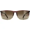 Hugo Boss Square|Hugo Boss^Sunglasses BOSS 0665/S/IT NUX HA Brown Grey Brown Gradient