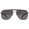 Hugo Boss Aviator|Hugo Boss^Sunglasses BOSS 1743/S RHL 2K Gold Black Grey Anti Reflectiv