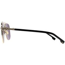 Hugo Boss Aviator|Hugo Boss^Sunglasses BOSS 1743/S RHL 2K Gold Black Grey Anti Reflectiv