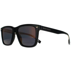 Hugo Boss Square|Hugo Boss^Sunglasses BOSS 1317/S 807 K1 Black Brown Gold Mirrored