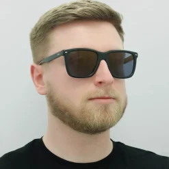 Hugo Boss Square|Hugo Boss^Sunglasses BOSS 1317/S 807 K1 Black Brown Gold Mirrored