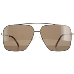 Hugo Boss Round|Hugo Boss^Sunglasses BOSS 1325/S 6C5 70 Brown Horn Ruthenium Brown