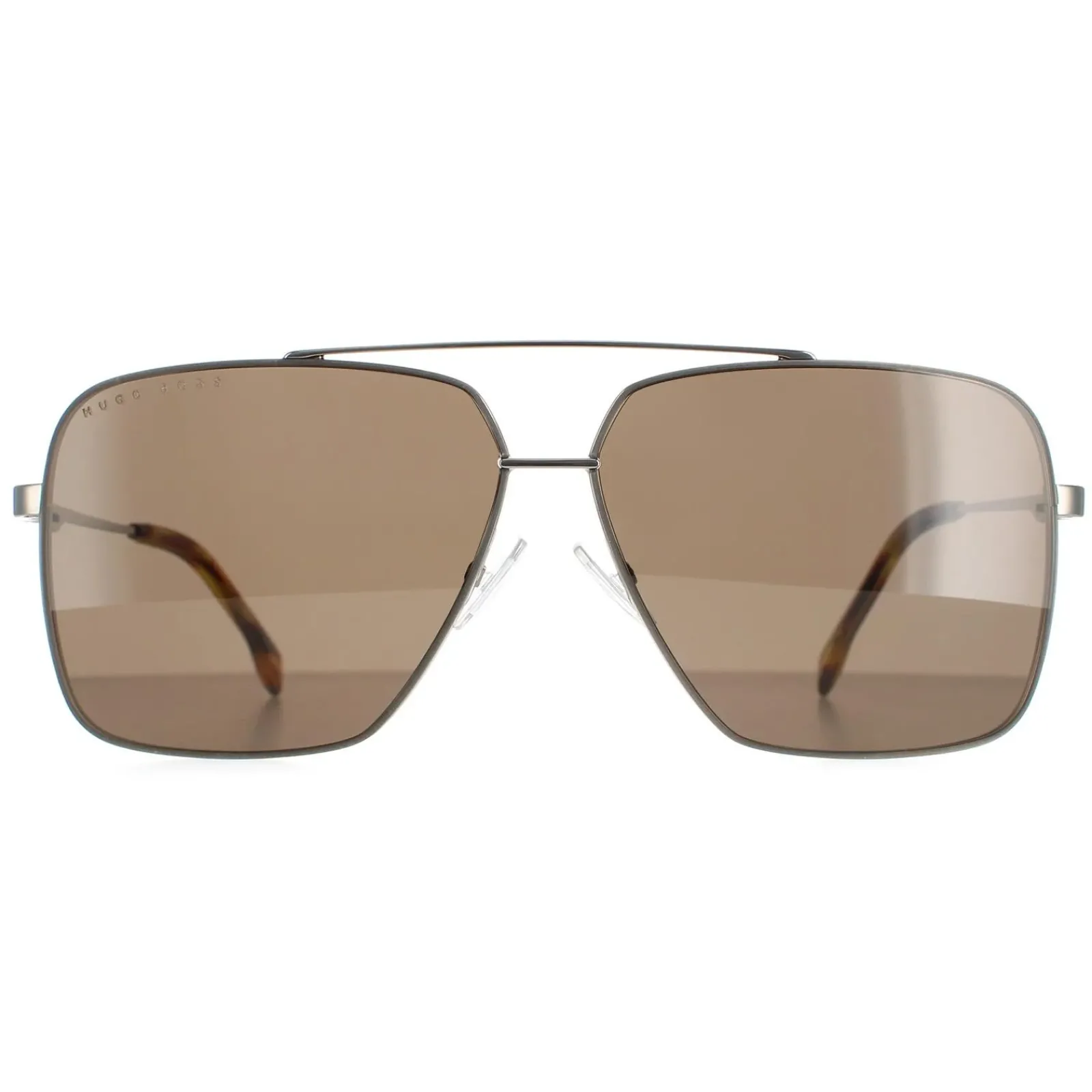 Hugo Boss Round|Hugo Boss^Sunglasses BOSS 1325/S 6C5 70 Brown Horn Ruthenium Brown