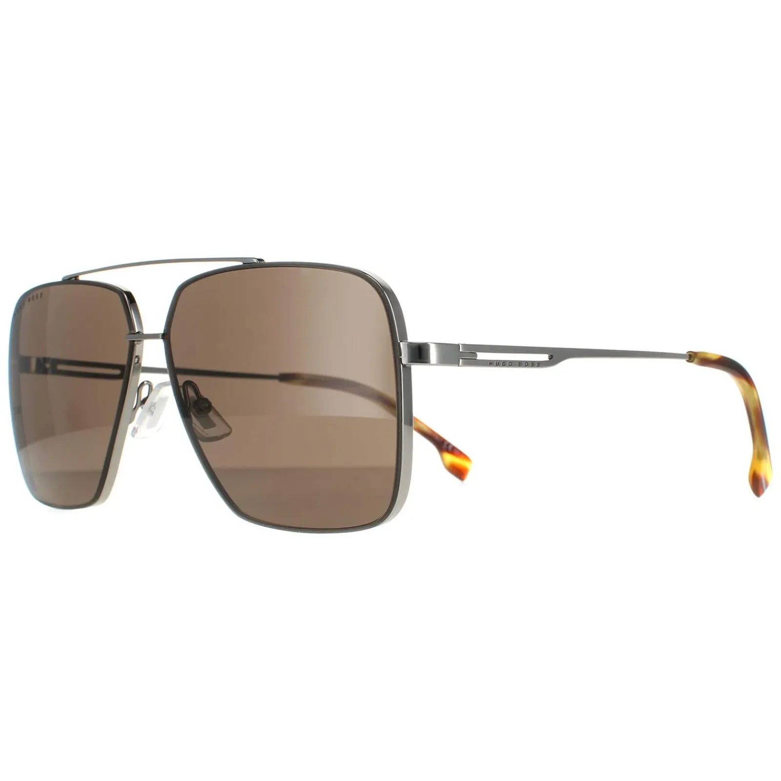 Hugo Boss Round|Hugo Boss^Sunglasses BOSS 1325/S 6C5 70 Brown Horn Ruthenium Brown