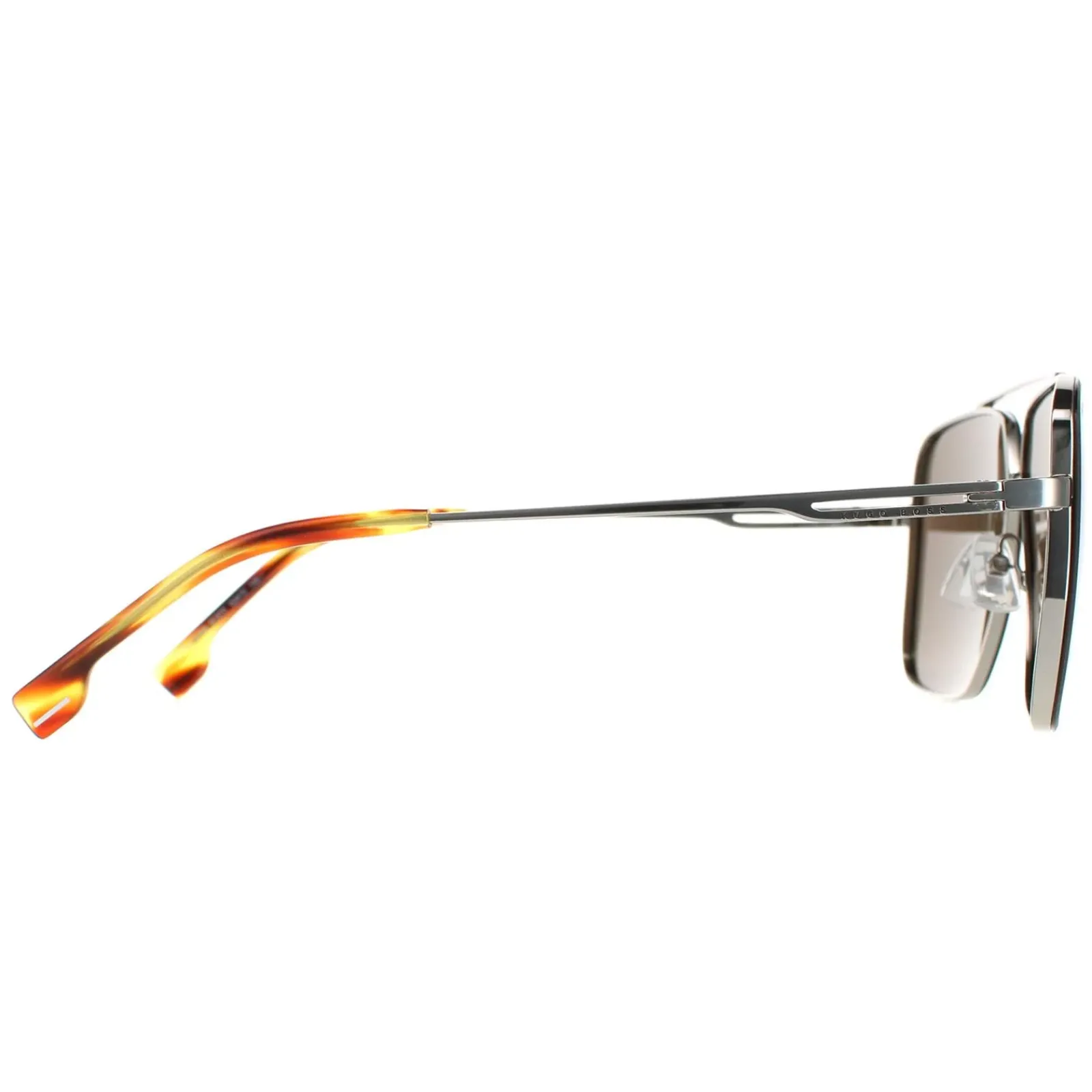 Hugo Boss Round|Hugo Boss^Sunglasses BOSS 1325/S 6C5 70 Brown Horn Ruthenium Brown