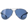 Hugo Boss Aviator|Hugo Boss^Sunglasses BOSS 1560/O/S 6LB Ruthenium Blue