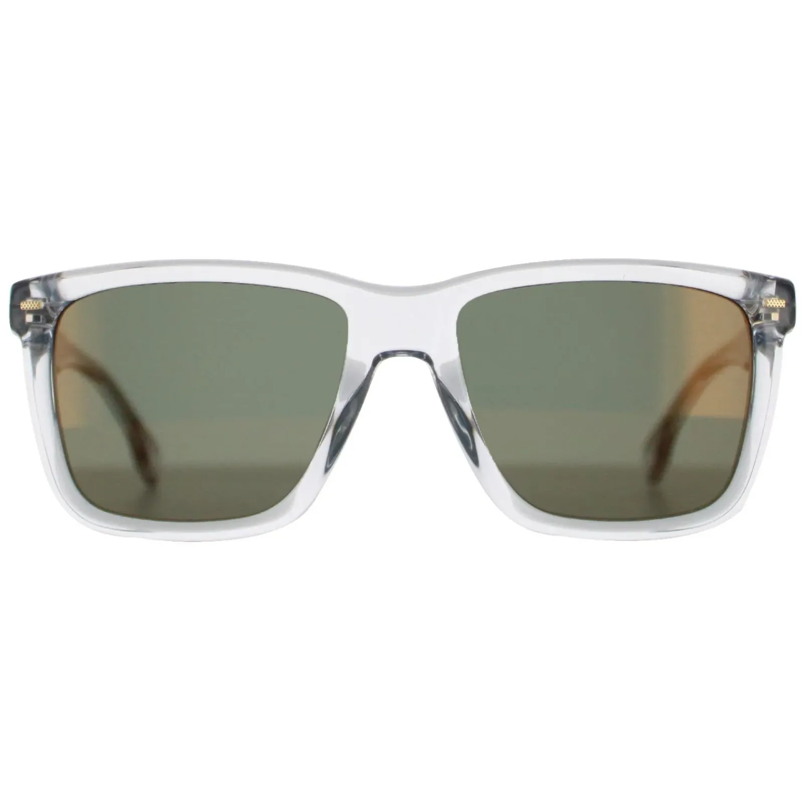 Hugo Boss Square|Hugo Boss^Sunglasses BOSS 1317/S KB7 CW Transparent Grey Green Gold Mi
