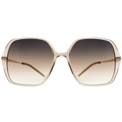 Hugo Boss Square^Sunglasses BOSS 1660/S 84A PR Transparent Beige Gold Grey Br