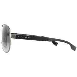 Hugo Boss Polarised|Rectangle^Sunglasses BOSS 1241/S R80 WJ Matte Dark Ruthenium Grey Grad