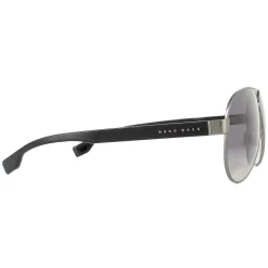 Hugo Boss Polarised|Rectangle^Sunglasses BOSS 1241/S R80 WJ Matte Dark Ruthenium Grey Grad