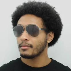 Hugo Boss Polarised|Rectangle^Sunglasses BOSS 1241/S R80 WJ Matte Dark Ruthenium Grey Grad