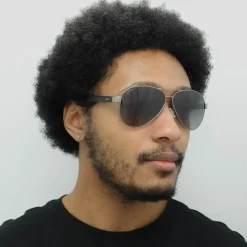 Hugo Boss Polarised|Rectangle^Sunglasses BOSS 1241/S R80 WJ Matte Dark Ruthenium Grey Grad