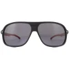 Hugo Boss Polarised^Sunglasses BOSS 1200/S BLX/M9 Matte Black Red Grey Polarized