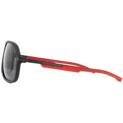 Hugo Boss Polarised^Sunglasses BOSS 1200/S BLX/M9 Matte Black Red Grey Polarized