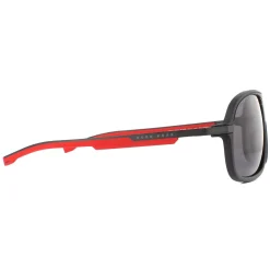 Hugo Boss Polarised^Sunglasses BOSS 1200/S BLX/M9 Matte Black Red Grey Polarized