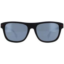 Hugo Boss Rectangle|Hugo Boss^Sunglasses BOSS 1322/S BLX T4 Matte Black Red Silver Mirror