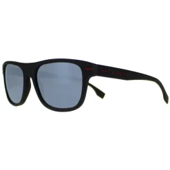 Hugo Boss Rectangle|Hugo Boss^Sunglasses BOSS 1322/S BLX T4 Matte Black Red Silver Mirror