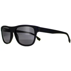 Hugo Boss Polarised|Rectangle^Sunglasses BOSS 1322/S 0VK M9 Matte Black Blue Grey Polarize