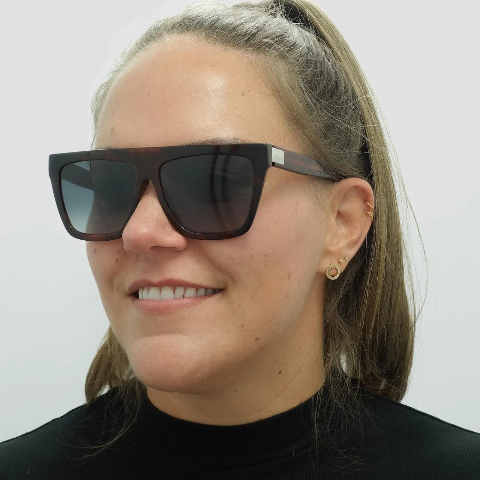 Hugo Boss Square^Sunglasses BOSS 1153/S 086 9O Havana Dark Grey Gradient
