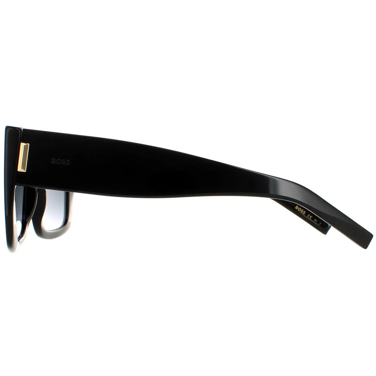 Hugo Boss Rectangle^Sunglasses BOSS 1454/S 807 9O Black Dark Grey Gradient