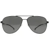 Hugo Boss Polarised|Aviator^Sunglasses BOSS 1641/S V81 M9 Black Ruthenium Grey Polarized