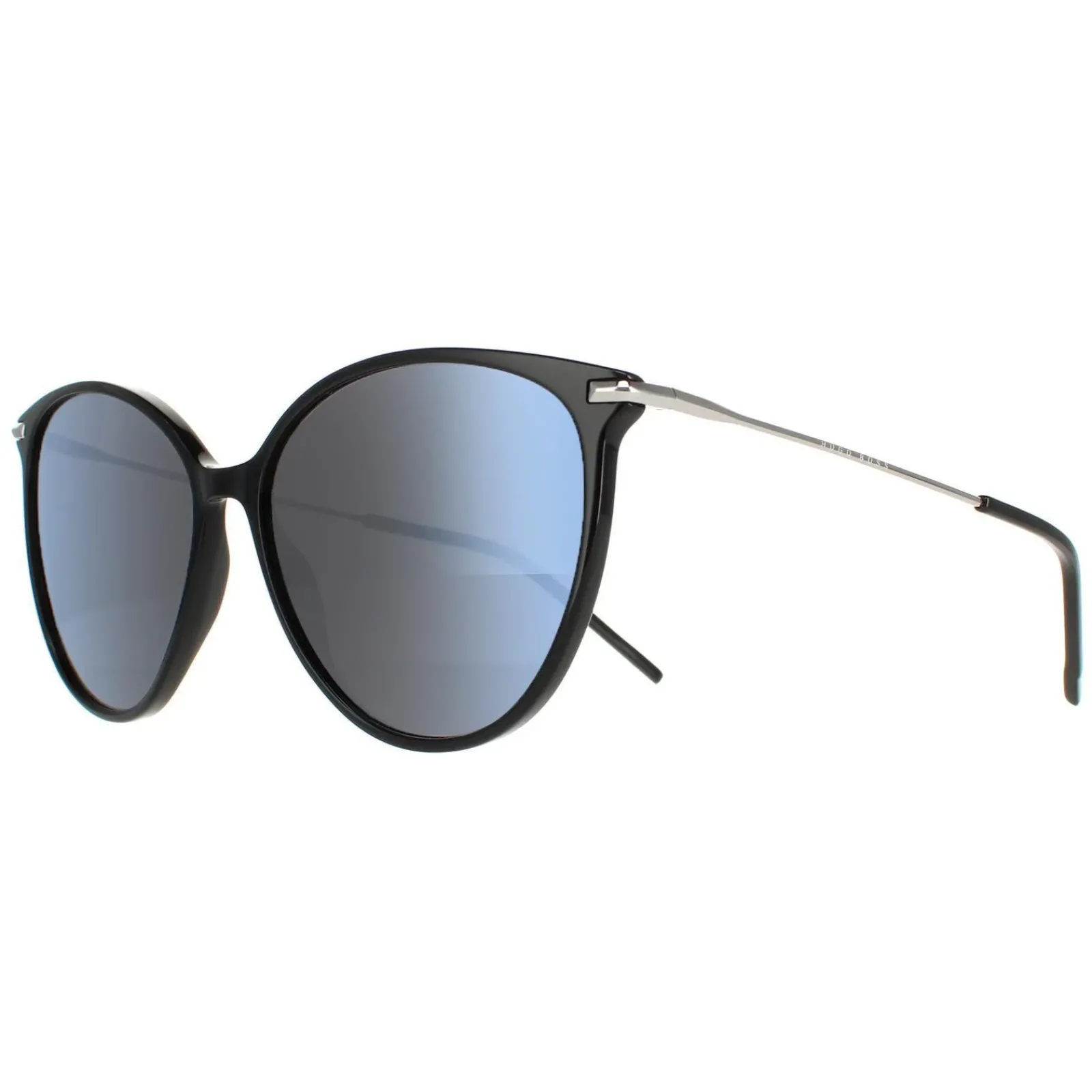 Hugo Boss Round|Hugo Boss^Sunglasses BOSS 1272/S 807 T4 Black Silver Mirror