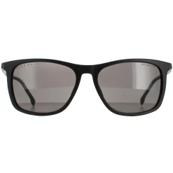 Hugo Boss Polarised|Rectangle^Sunglasses BOSS 1249/S/IT 003 M9 Matte Black Grey Polarized