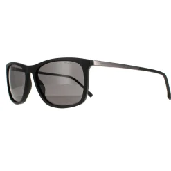Hugo Boss Polarised|Rectangle^Sunglasses BOSS 1249/S/IT 003 M9 Matte Black Grey Polarized