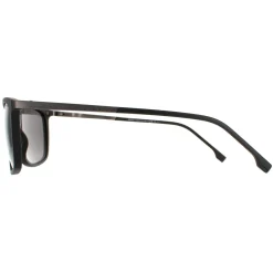 Hugo Boss Polarised|Rectangle^Sunglasses BOSS 1249/S/IT 003 M9 Matte Black Grey Polarized
