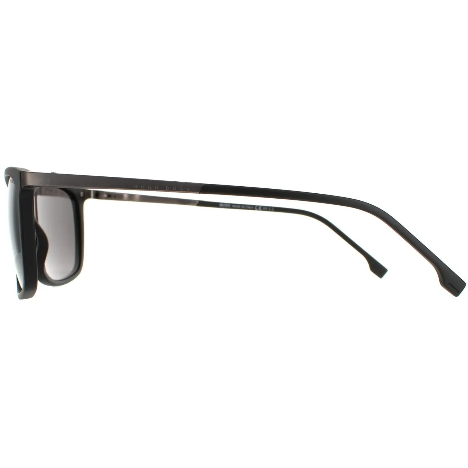 Hugo Boss Polarised|Rectangle^Sunglasses BOSS 1249/S/IT 003 M9 Matte Black Grey Polarized