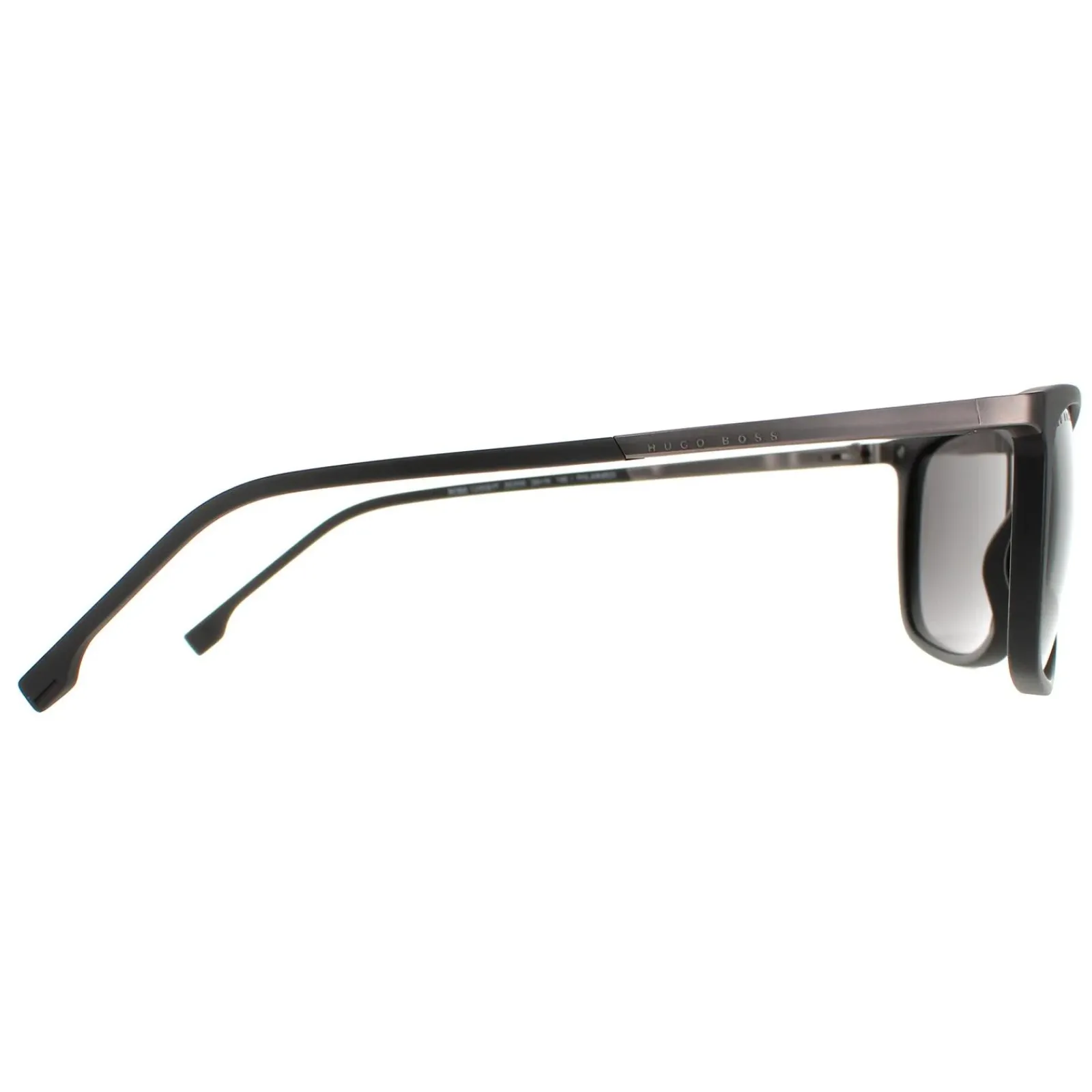 Hugo Boss Polarised|Rectangle^Sunglasses BOSS 1249/S/IT 003 M9 Matte Black Grey Polarized