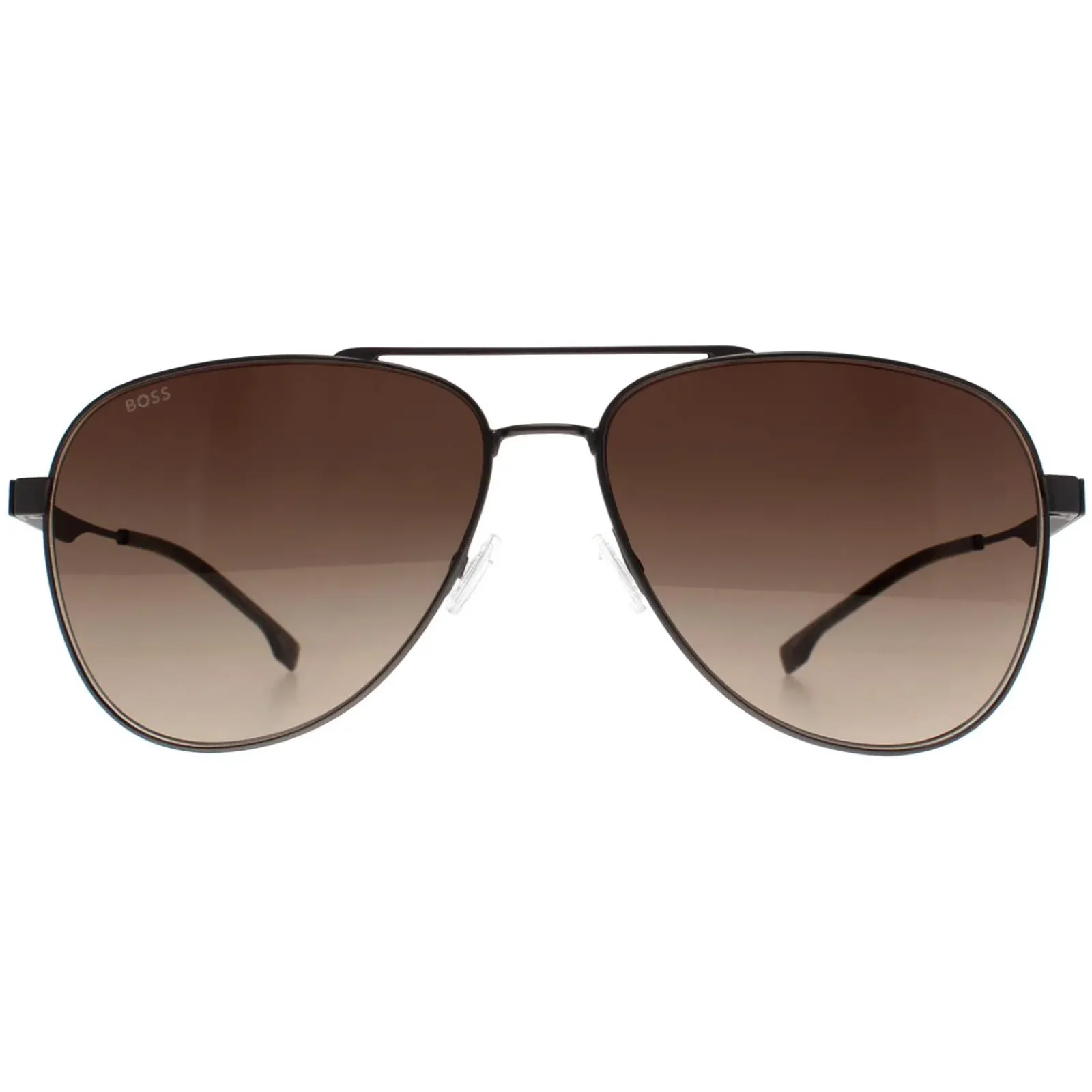 Hugo Boss Aviator|Hugo Boss^Sunglasses BOSS 1641/S R80 HA Matte Dark Ruthenium Brown Gra