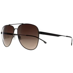 Hugo Boss Aviator|Hugo Boss^Sunglasses BOSS 1641/S R80 HA Matte Dark Ruthenium Brown Gra