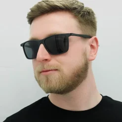 Hugo Boss Rectangle|Hugo Boss^Sunglasses BOSS 1078/S 003 IR Matte Black Grey
