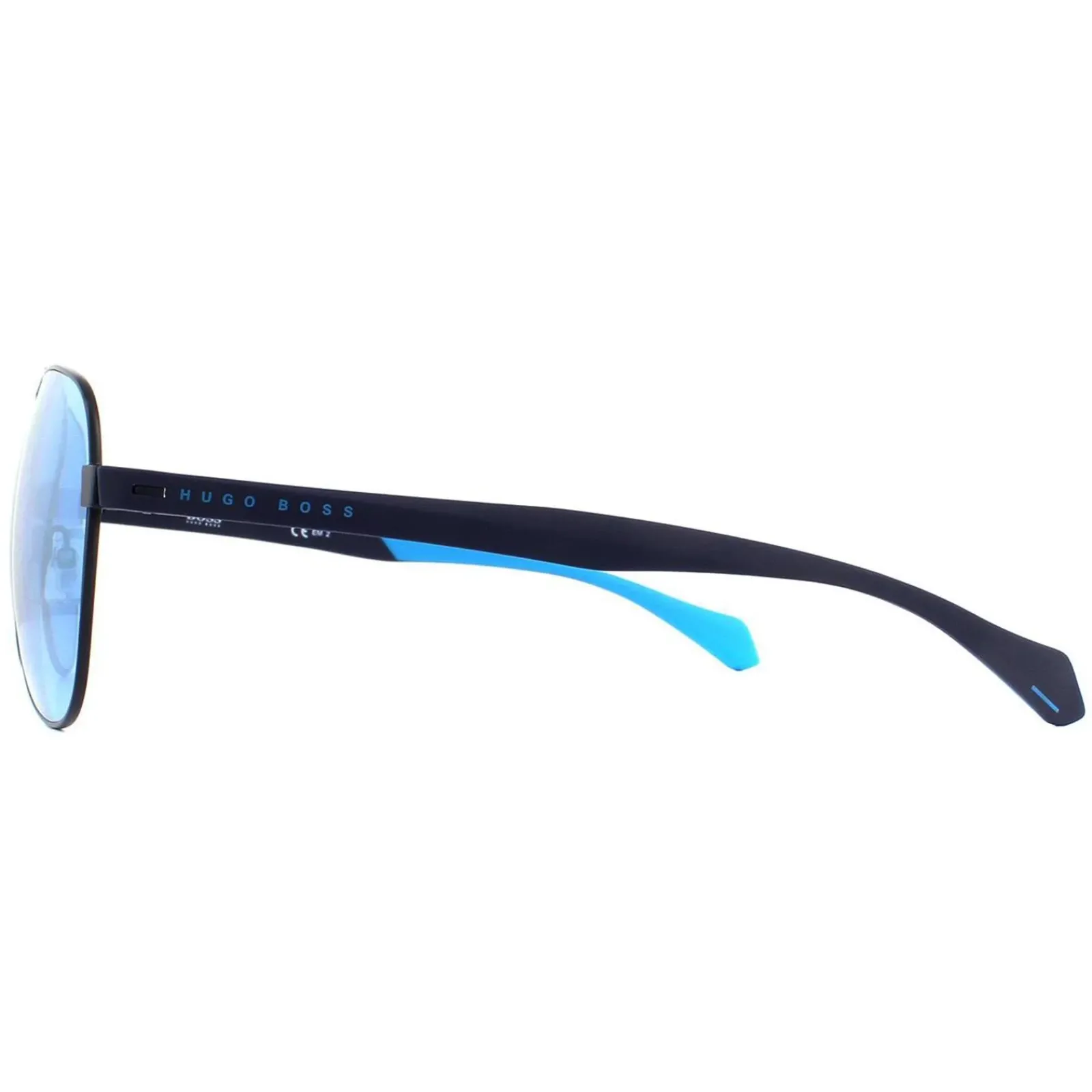 Hugo Boss Aviator|Hugo Boss^Sunglasses BOSS 1077/S FLL 3J Matte Blue Blue Mirror