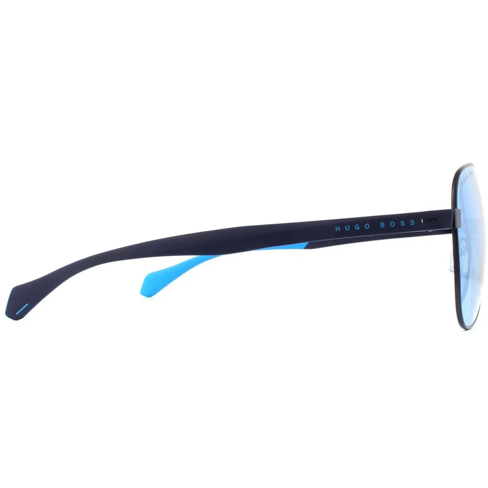 Hugo Boss Aviator|Hugo Boss^Sunglasses BOSS 1077/S FLL 3J Matte Blue Blue Mirror