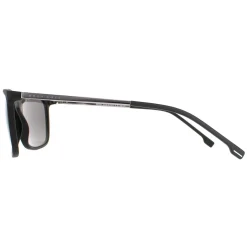 Hugo Boss Polarised|Rectangle^Sunglasses BOSS 1183/S/IT 003 M9 Matte Black Grey Polarised