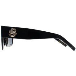 Hugo Boss Rectangle^Sunglasses BOSS 1654/S 807 IR Black Grey