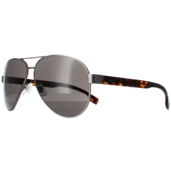 Hugo Boss Aviator|Hugo Boss^Sunglasses BOSS 1560/O/S R81 Matte Ruthenium Grey Brown