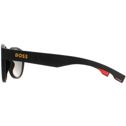 Hugo Boss Round|Hugo Boss^Sunglasses BOSS 1452/S PGC UZ Matte Black Yellow Red Mirror