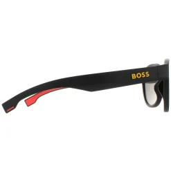 Hugo Boss Round|Hugo Boss^Sunglasses BOSS 1452/S PGC UZ Matte Black Yellow Red Mirror