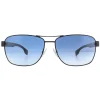 Hugo Boss Rectangle|Hugo Boss^Sunglasses BOSS 1240/S 003/08 Matte Black Blue Gradient