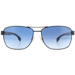 Hugo Boss Rectangle|Hugo Boss^Sunglasses BOSS 1240/S 003/08 Matte Black Blue Gradient