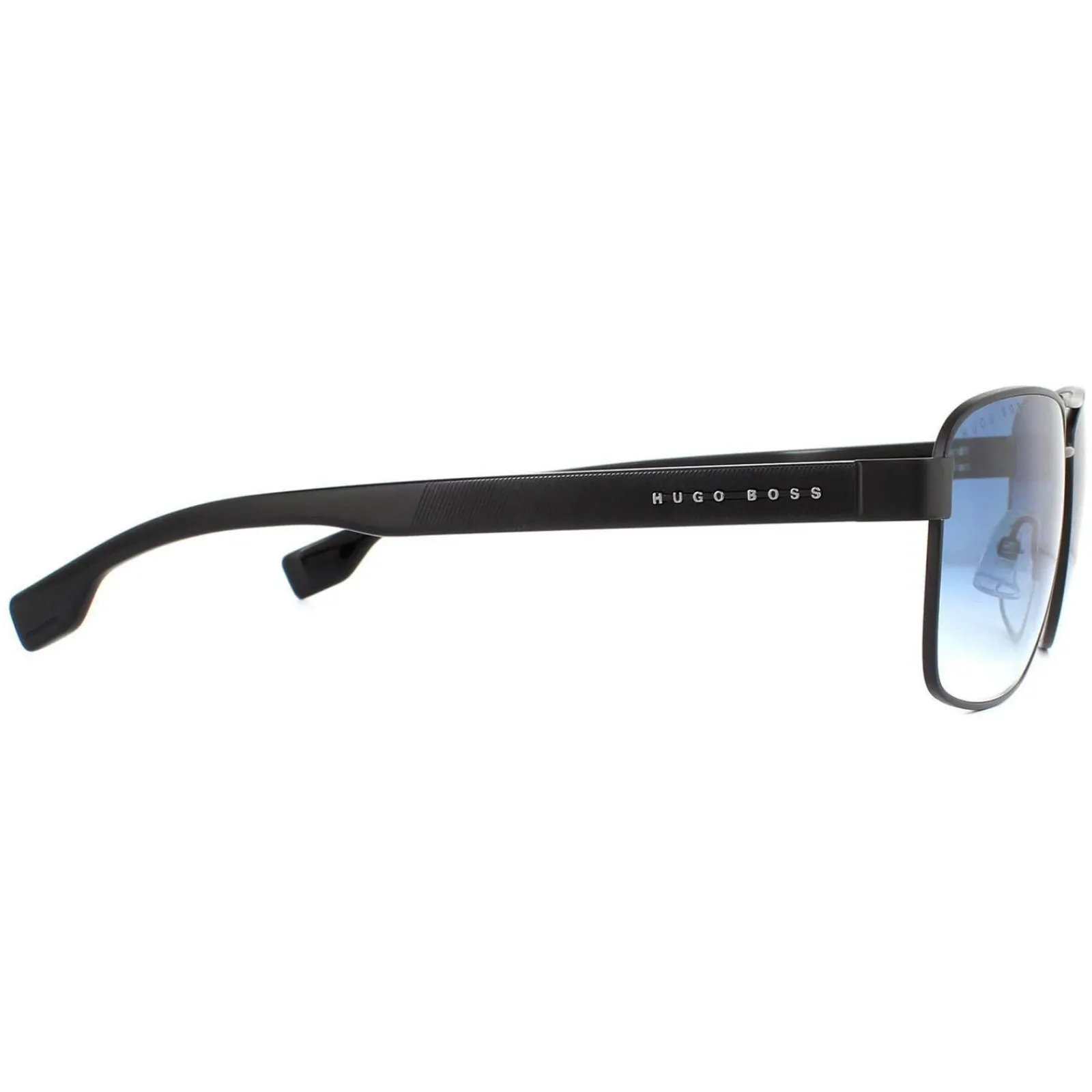 Hugo Boss Rectangle|Hugo Boss^Sunglasses BOSS 1240/S 003/08 Matte Black Blue Gradient