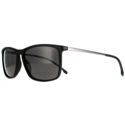 Hugo Boss Polarised^Sunglasses BOSS 1182/S/IT 003 M9 Matte Black Grey Polarized